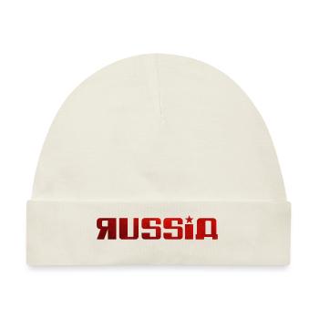Russia - UdSSR - Russland - Baby Premium Organic Mütze - Naturweiß - Vorne