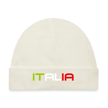 Italia - Italy - Italien - Slogan - Baby Premium Organic Mütze - Naturweiß - Vorne