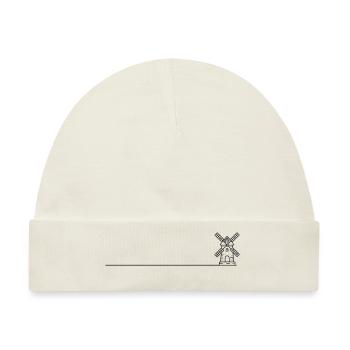 Windmühle Mühle Symbol - Baby Premium Organic Mütze - Naturweiß - Vorne