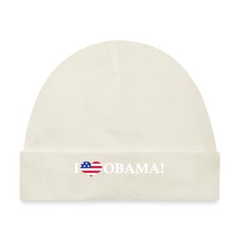 I Heart Obama - Baby Premium Organic Mütze - Naturweiß - Vorne