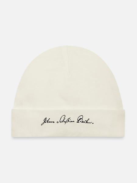 Johann Sebastian Bach Signature - Baby Premium Organic Mütze - Naturweiß