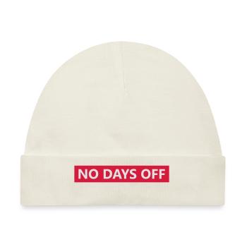 no days off - Baby Premium Organic Mütze - Naturweiß - Vorne