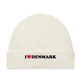 I love Denmark - Baby Premium Organic Mütze - Naturweiß - Vorne