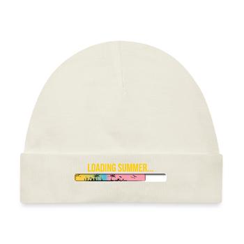 Sommer Ladebalken - Baby Premium Organic Mütze - Naturweiß - Vorne