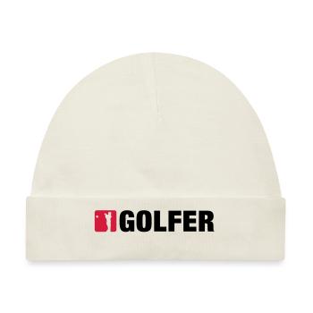 golfer - Baby Premium Organic Mütze - Naturweiß - Vorne