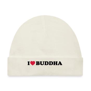 I love Buddha - Baby Premium Organic Mütze - Naturweiß - Vorne