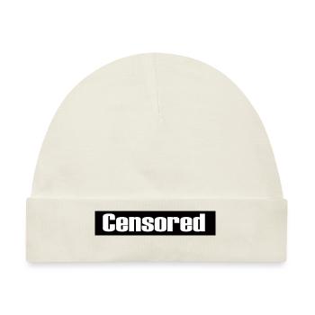 Censored - Zensiert - Baby Premium Organic Mütze - Naturweiß - Vorne