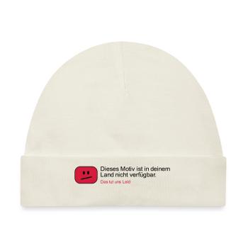 Dieses Motiv ist in deinem Land nicht verfügbar - Baby Premium Organic Mütze - Naturweiß - Vorne