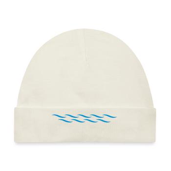 Waves - Baby Premium Organic Mütze - Naturweiß - Vorne