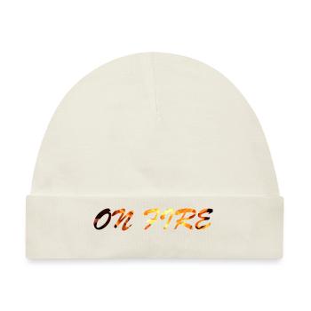 on fire - Baby Premium Organic Mütze - Naturweiß - Vorne