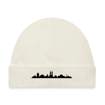 Skyline Kassel - Baby Premium Organic Mütze - Naturweiß - Vorne