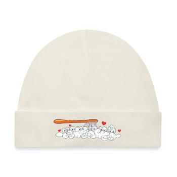 Zähne Zahnbürste Zahnpflege Fun - Baby Premium Organic Mütze - Naturweiß - Vorne