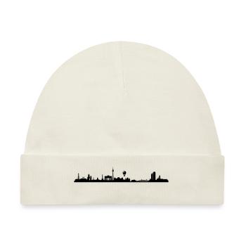Skyline Berlin - Baby Premium Organic Mütze - Naturweiß - Vorne