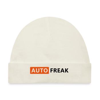 AUTO FREAK - Baby Premium Organic Mütze - Naturweiß - Vorne