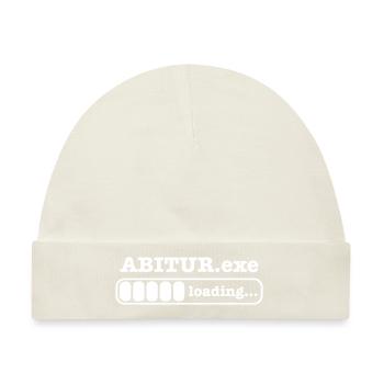 Abitur .exe loading Spruch Abi Abiturient Schule - Baby Premium Organic Mütze - Naturweiß - Vorne