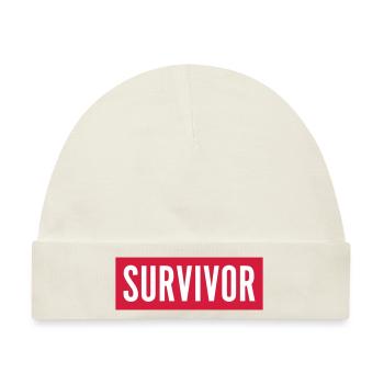 Survivor - Baby Premium Organic Mütze - Naturweiß - Vorne