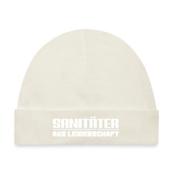 Sanitäter aus Leidenschaft - Baby Premium Organic Mütze - Naturweiß - Vorne