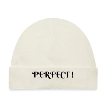 Perfekt - Baby Premium Organic Mütze - Naturweiß - Vorne