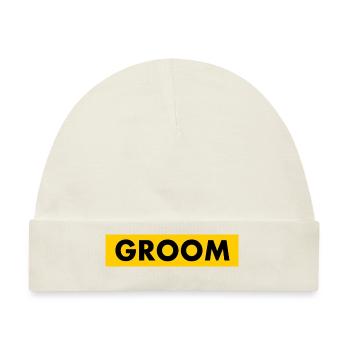 Groom - Baby Premium Organic Mütze - Naturweiß - Vorne
