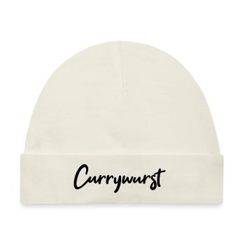 Currywurst - Baby Premium Organic Mütze - Naturweiß - Vorne