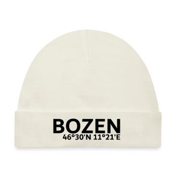 Bozen Koordinaten - Baby Premium Organic Mütze - Naturweiß - Vorne