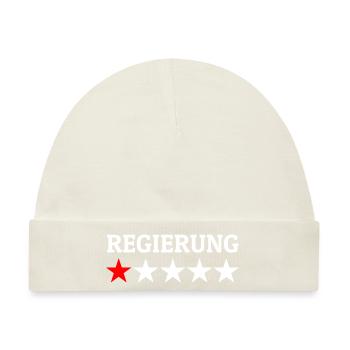 Regierung 1 Stern Bewertung - Baby Premium Organic Mütze - Naturweiß - Vorne