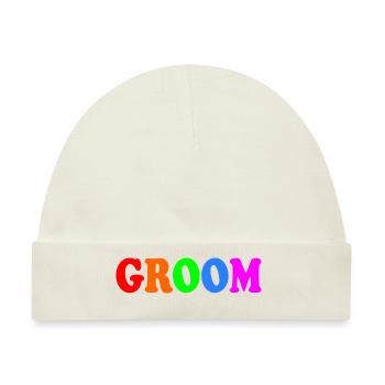 Groom - Baby Premium Organic Mütze - Naturweiß - Vorne