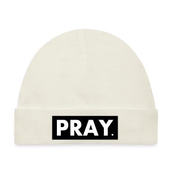 Pray - Baby Premium Organic Mütze - Naturweiß - Vorne