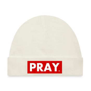 Pray - Baby Premium Organic Mütze - Naturweiß - Vorne