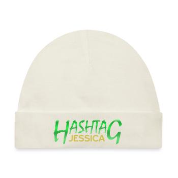 Social Jessica - Baby Premium Organic Mütze - Naturweiß - Vorne