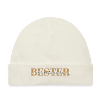 Bester Hundepapa – Zeige, das DU der Beste bist! - Baby Premium Organic Mütze - Naturweiß - Vorne