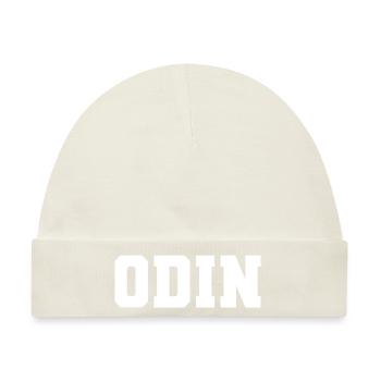 Name - Odin - Baby Premium Organic Mütze - Naturweiß - Vorne