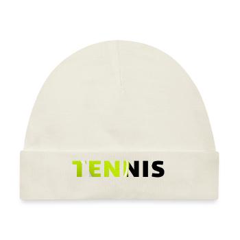 Tennis-originelle Geschenkidee - Baby Premium Organic Mütze - Naturweiß - Vorne