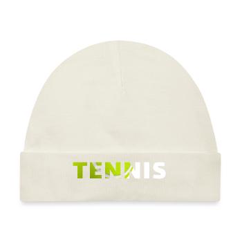 Tennis-originelle Geschenkidee - Baby Premium Organic Mütze - Naturweiß - Vorne