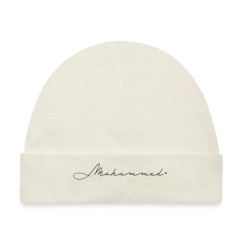 Name Mohammed - Baby Premium Organic Mütze - Naturweiß - Vorne