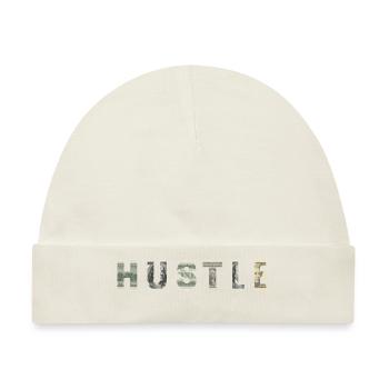 Hustle Money Texture Motivation Inspiration - Baby Premium Organic Mütze - Naturweiß - Vorne