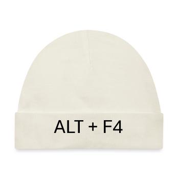 ALT + F4: Der ultimative Gamer-Abbruch - Baby Premium Organic Mütze - Naturweiß - Vorne