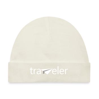 Traveler - Baby Premium Organic Mütze - Naturweiß - Vorne