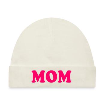 Mom - Baby Premium Organic Mütze - Naturweiß - Vorne