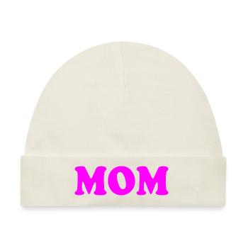 Mom - Baby Premium Organic Mütze - Naturweiß - Vorne