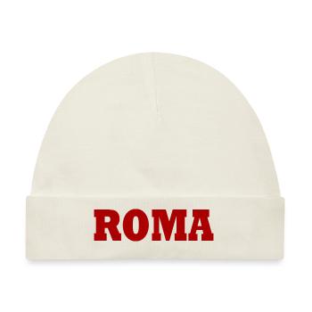 Roma rom - Baby Premium Organic Mütze - Naturweiß - Vorne