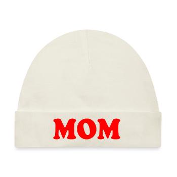 Mom - Baby Premium Organic Mütze - Naturweiß - Vorne