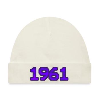 1961 1961 - Baby Premium Organic Mütze - Naturweiß - Vorne