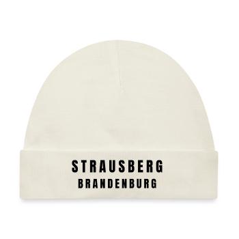 Strausberg Brandenburg - Baby Premium Organic Mütze - Naturweiß - Vorne