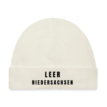 Leer Niedersachsen - Baby Premium Organic Mütze - Naturweiß - Vorne