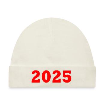 2025 - Baby Premium Organic Mütze - Naturweiß - Vorne