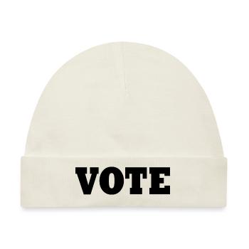 Vote - Baby Premium Organic Mütze - Naturweiß - Vorne