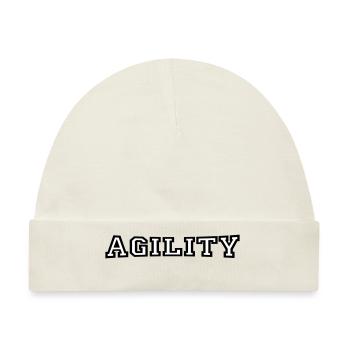 agility - Baby Premium Organic Mütze - Naturweiß - Vorne