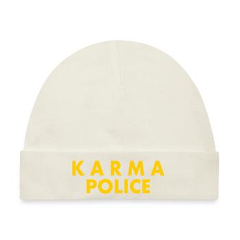 Karma police - Baby Premium Organic Mütze - Naturweiß - Vorne