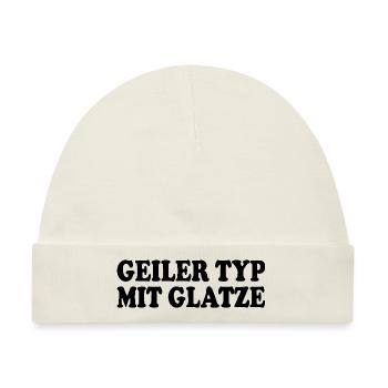 geiler typ mit glatze - Baby Premium Organic Mütze - Naturweiß - Vorne